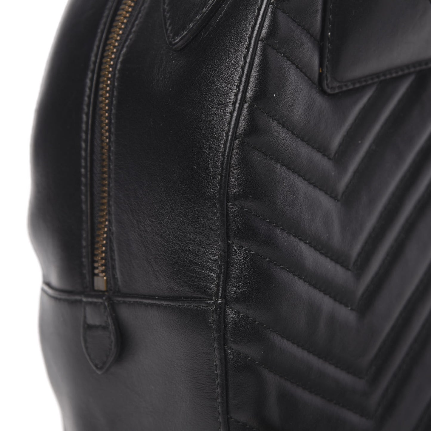 Calfskin Matelasse Animal Studs GG Marmont Dome Backpack Black