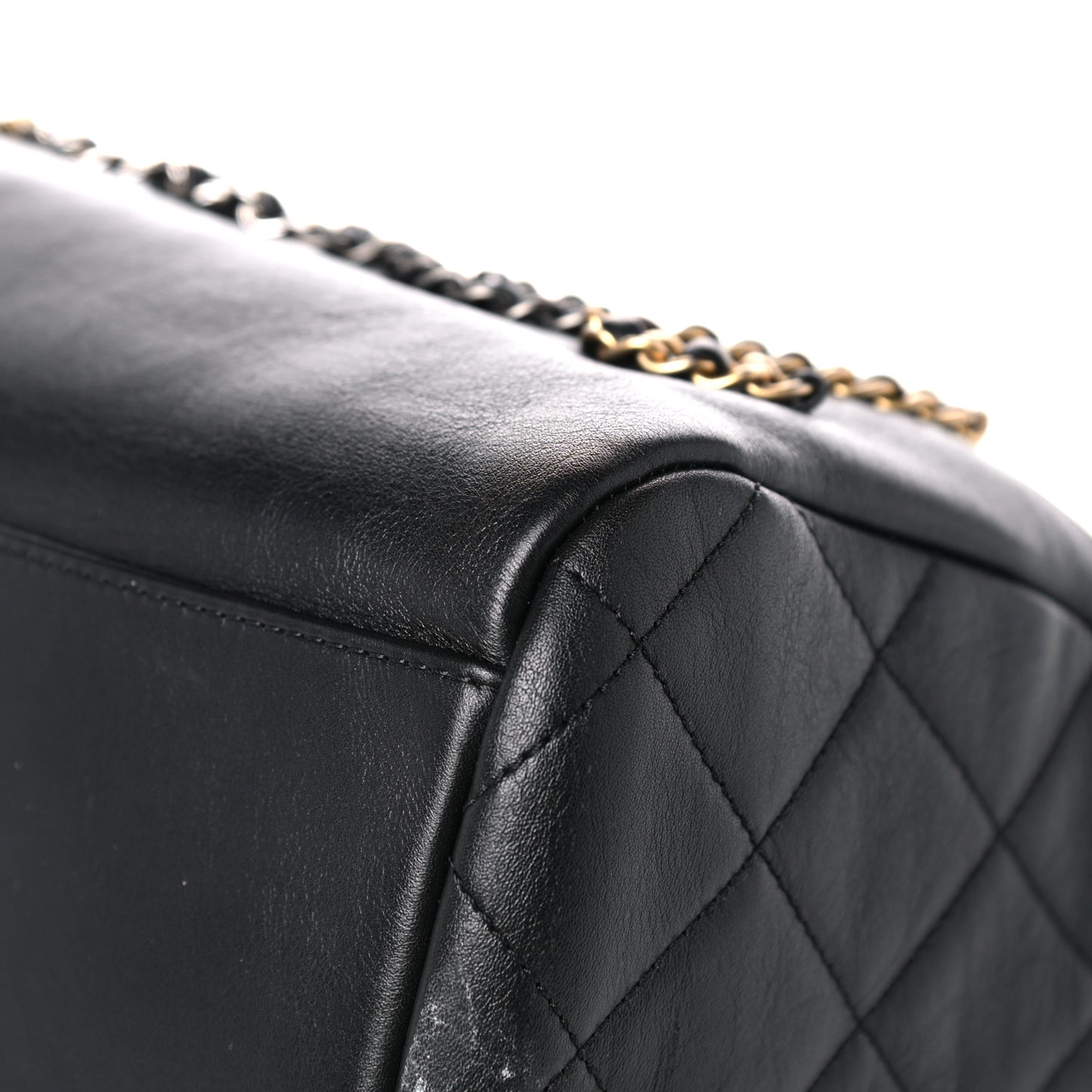 Calfskin Chain 20s Signature Hobo Black