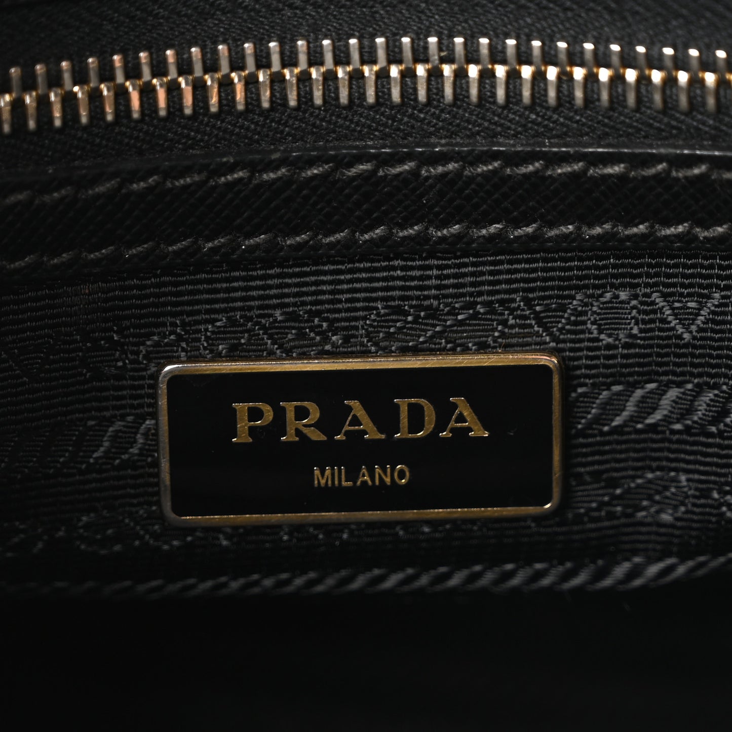 Saffiano Mini Galleria Double Zip Tote Black