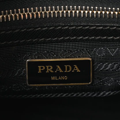 Prada Saffiano Mini Galleria Double Zip Tote Black 6 of 9
