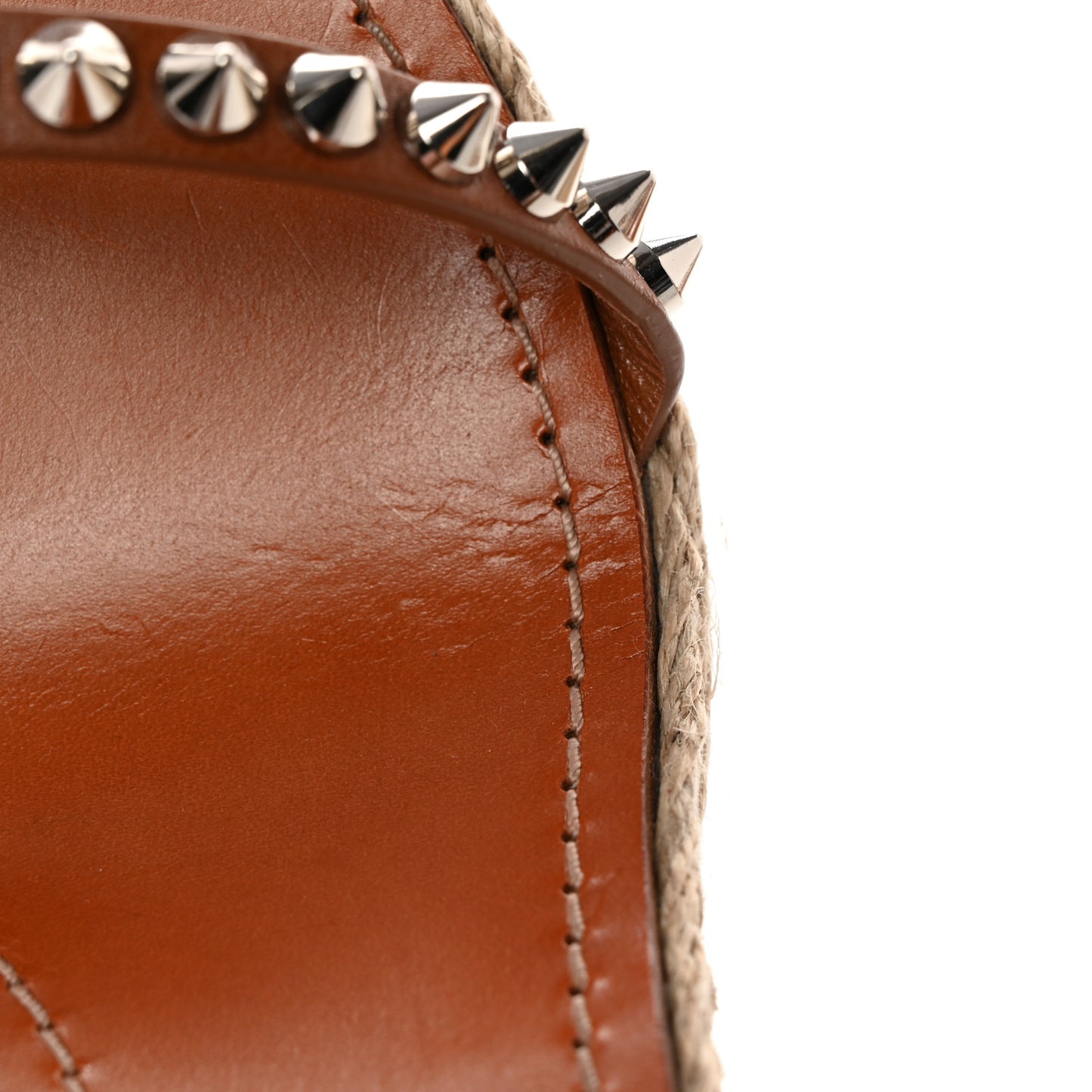Calfskin Mafaldina 120 Wedge Sandals 41 Cuoio Natural