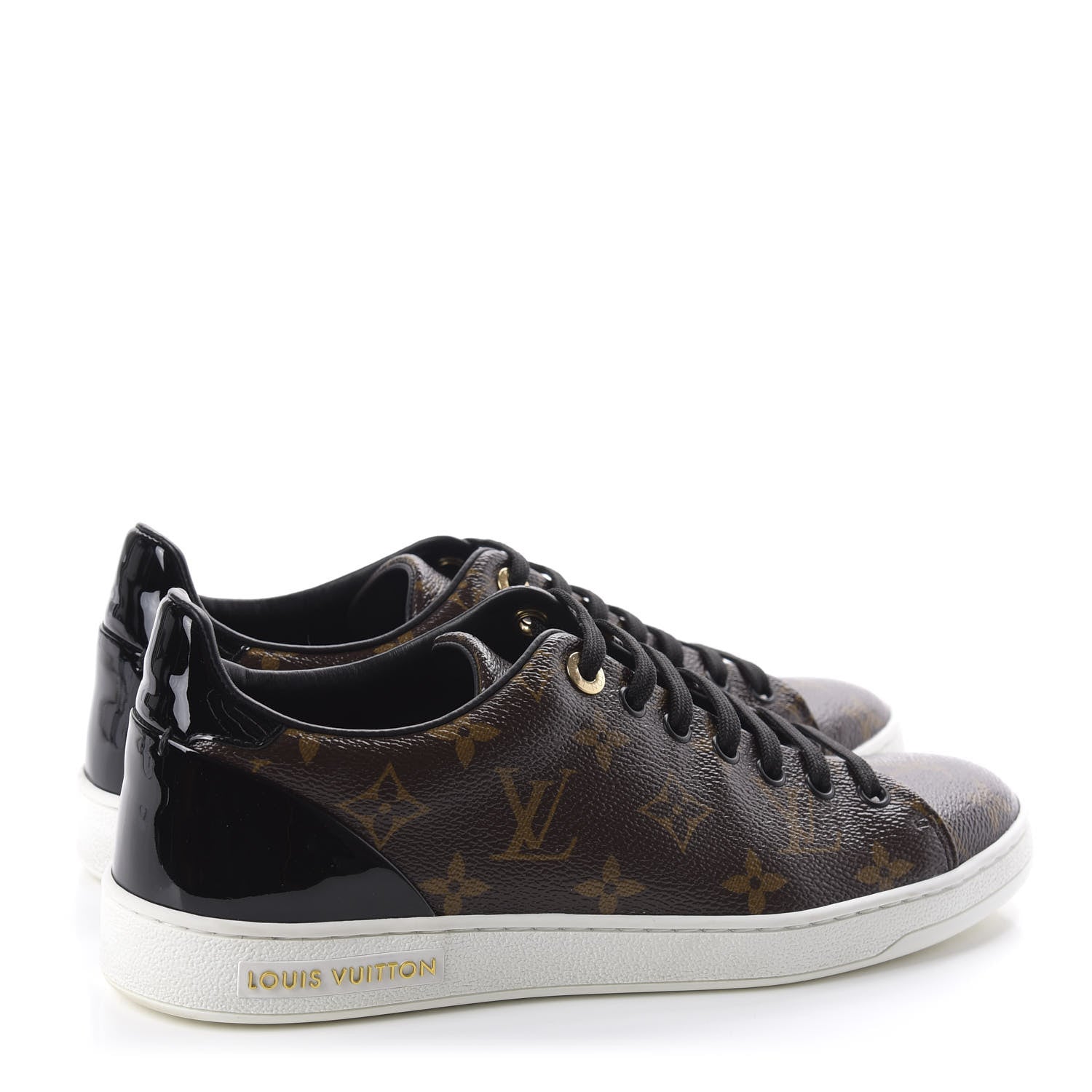 Louis Vuitton Patent Monogram Frontrow Sneakers 38.5 4 of 11