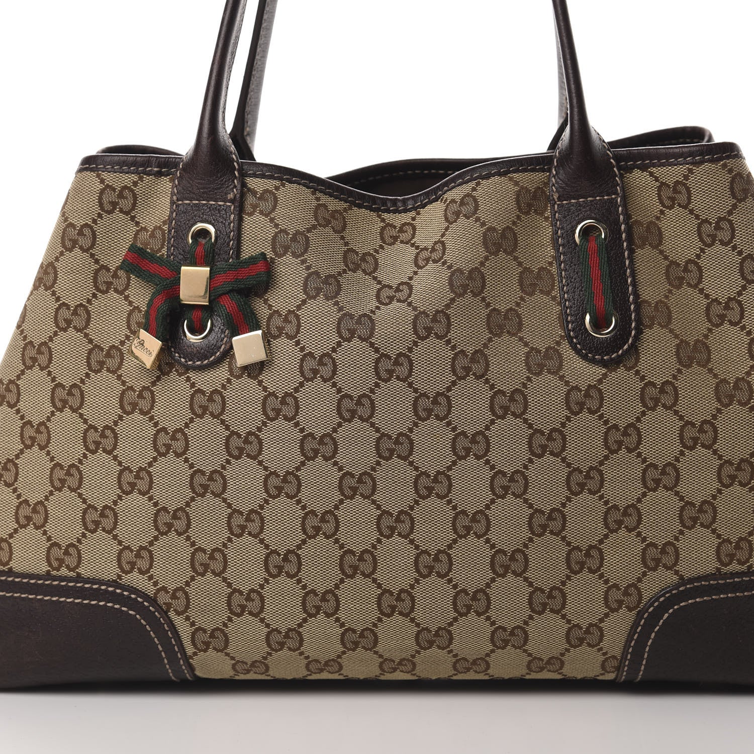 Gucci Monogram Medium Princy Tote Dark Brown 8 of 12
