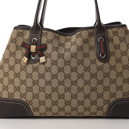 Gucci Monogram Medium Princy Tote Dark Brown 8 of 12