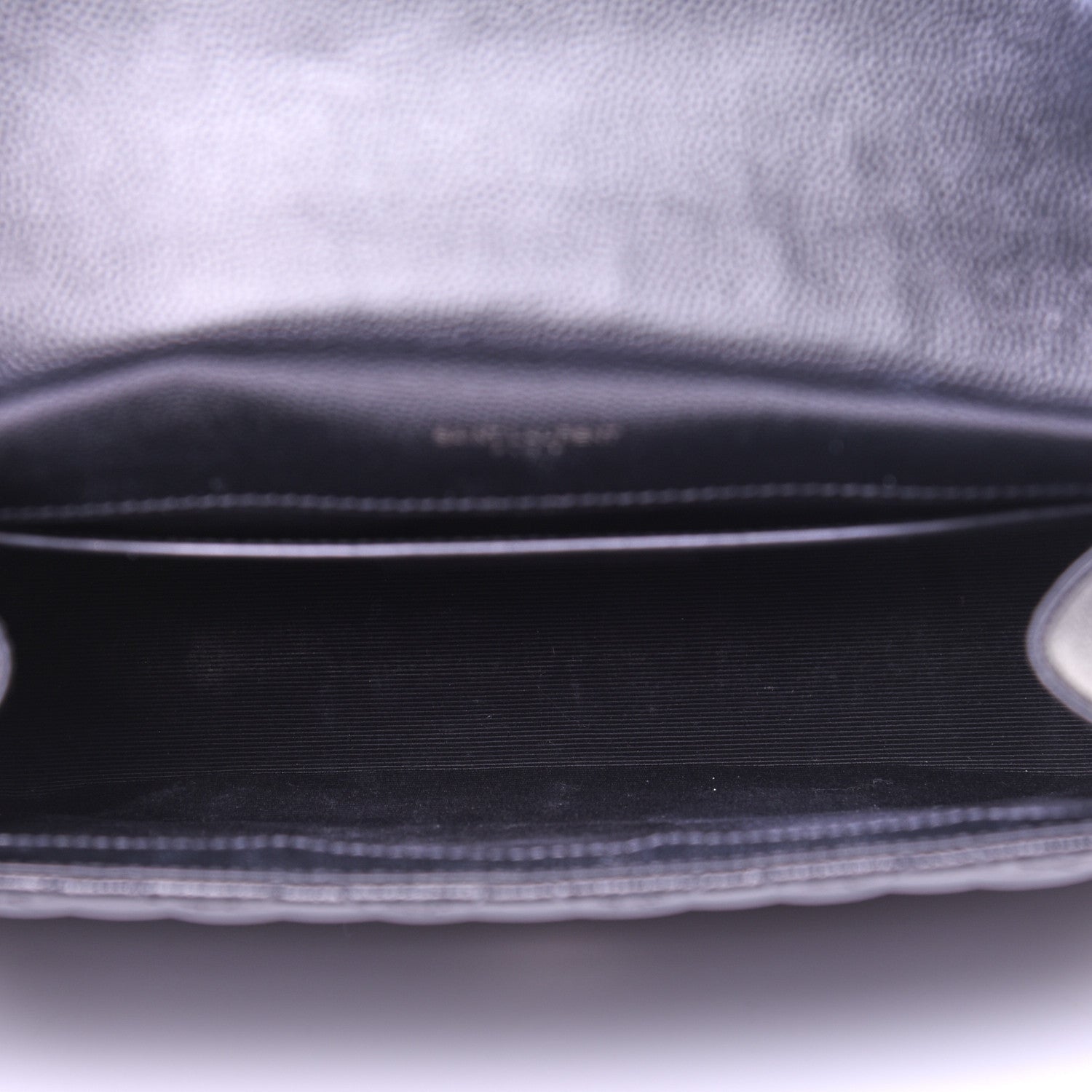 Saint Laurent Grain De Poudre Textured Mixed Matelasse Triquilt Medium Monogram Satchel Black 5 of 13