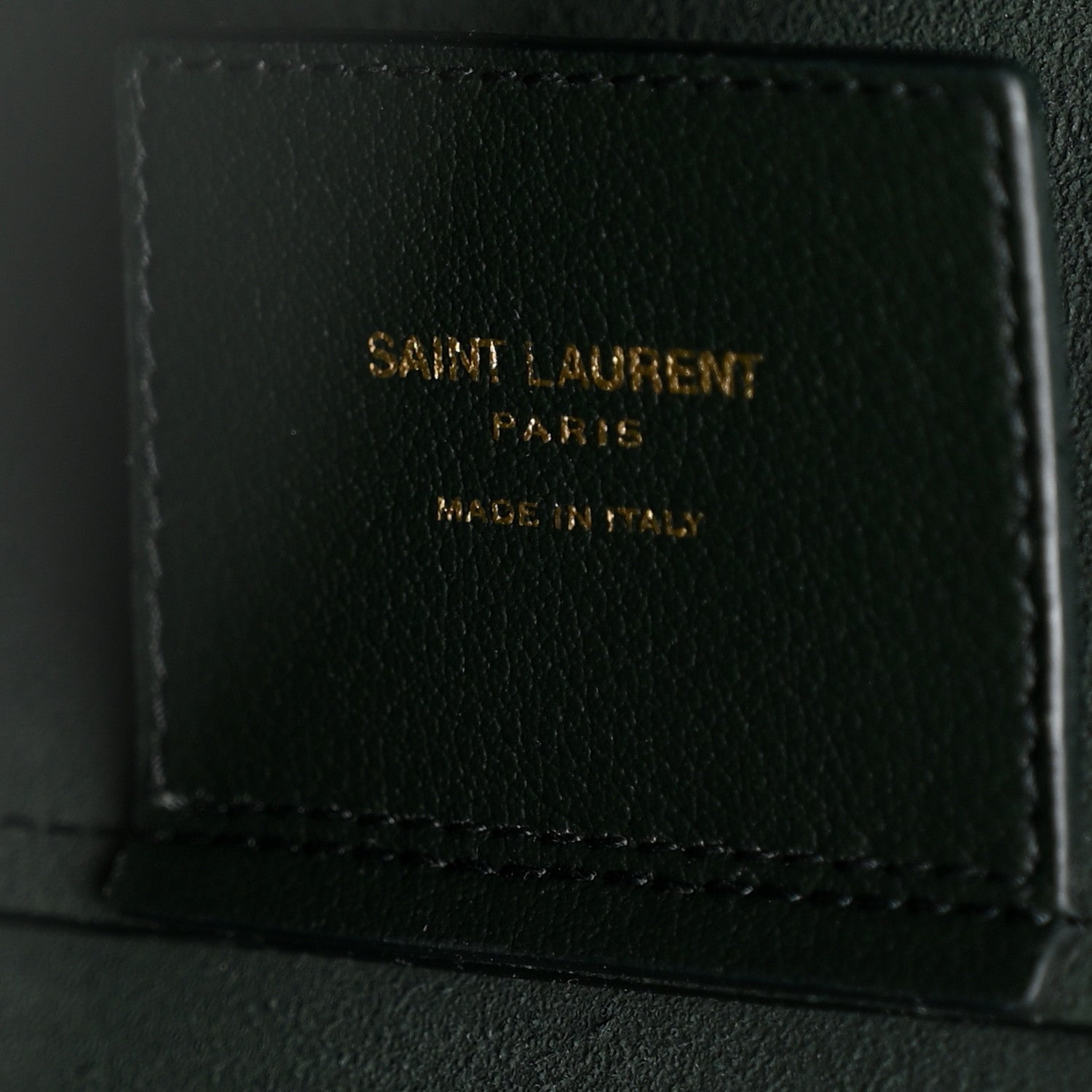 Saint Laurent Calfskin Large Shopping Tote Dark Green 7 of 12