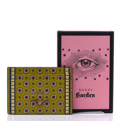 Gucci Garden Print Card Holder Wallet Green Multicolor 8 of 8