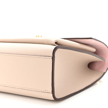 Louis Vuitton Soft Calfskin Mylockme Chain Bag BB Greige 8 of 9