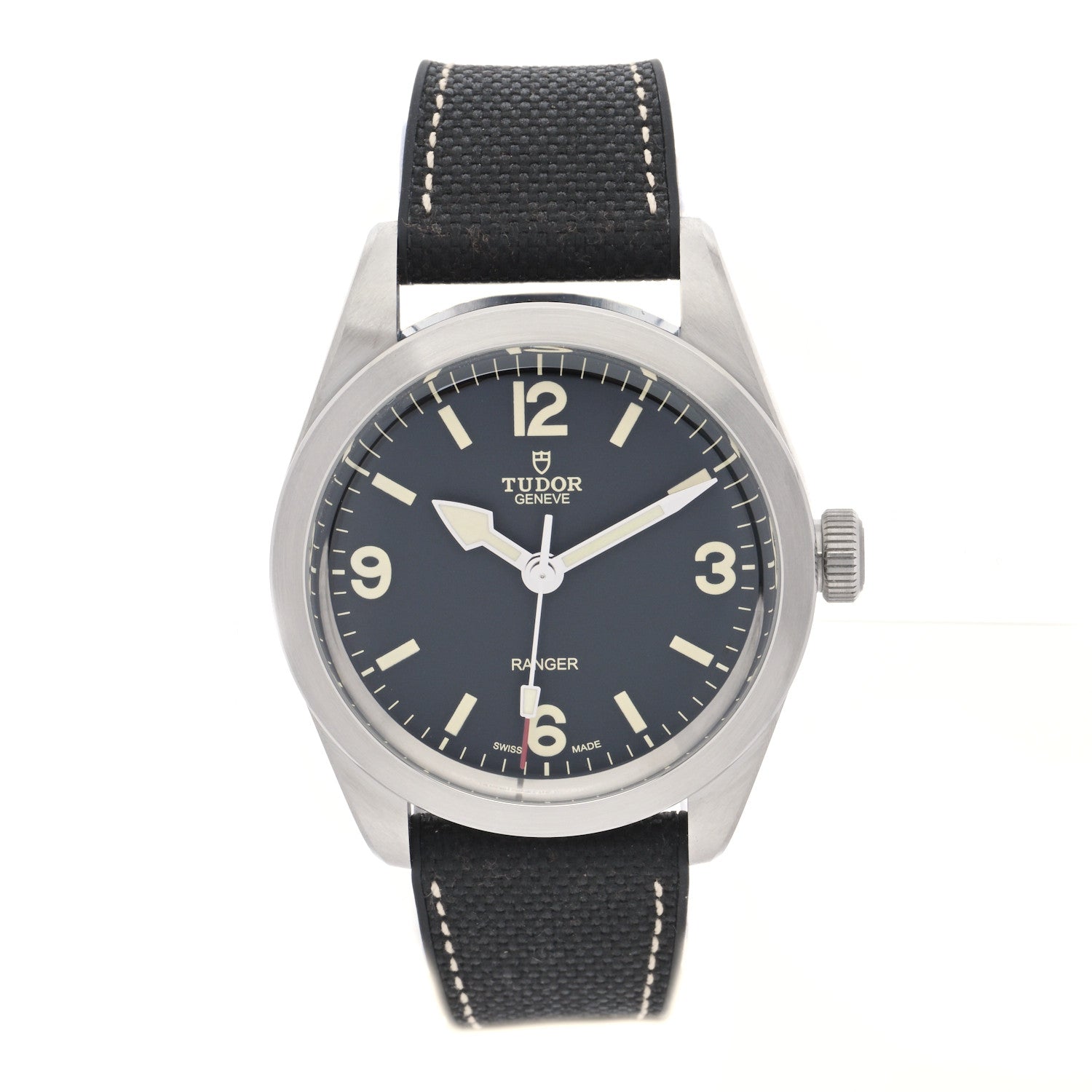 TUDOR Stainless Steel Fabric 39mm Oyster Prince Automatic Watch Black 79950 1 of 5