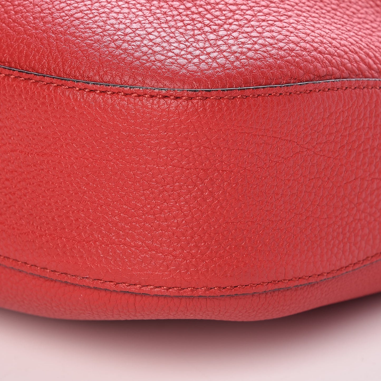 Soft Grained Calfskin Large Jackie Hobo Hibiscus Red