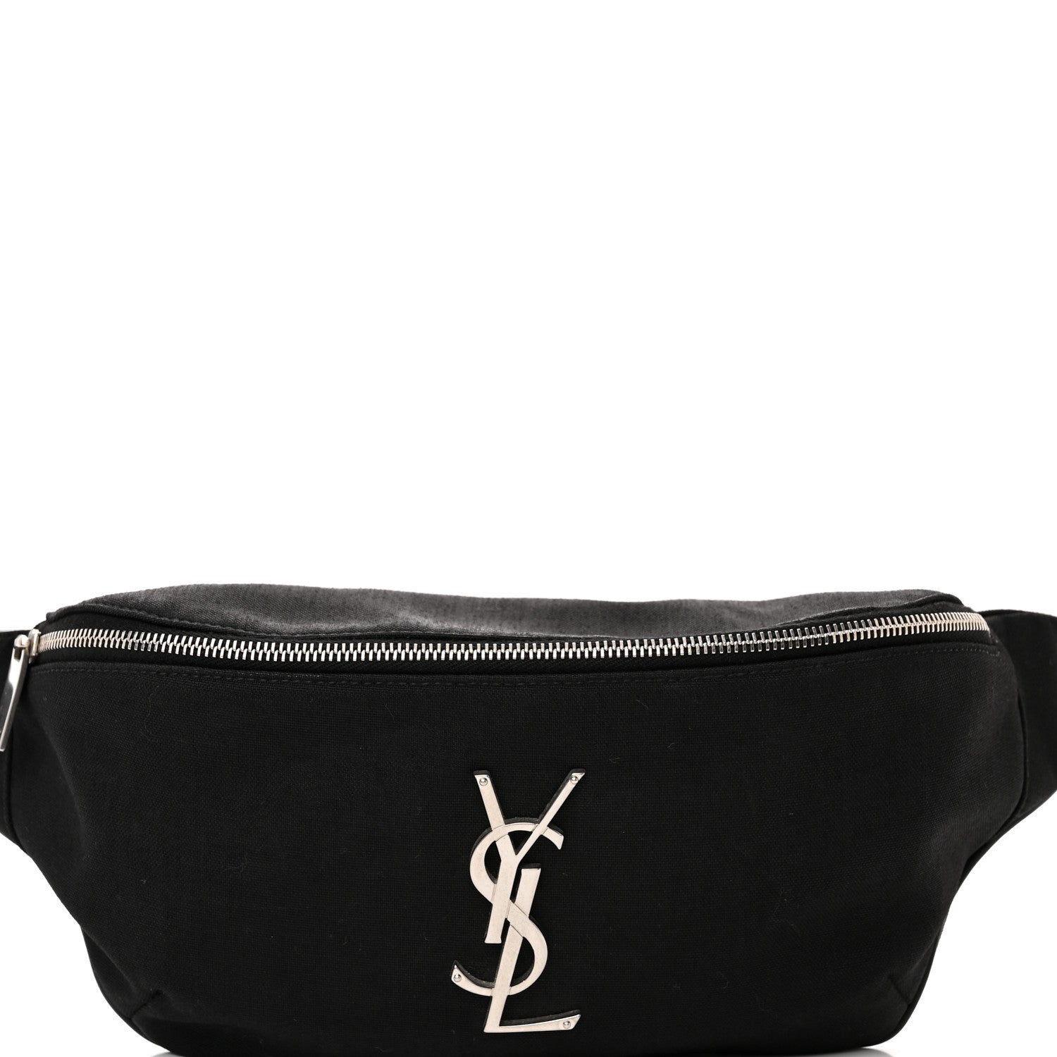 Saint Laurent Canvas Monogram Belt Bag Black 8 of 12