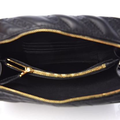 Balenciaga Calfskin Logo Matelasse Chain Strap Blanket Reporter XS Black 7 of 10