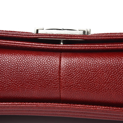 Chanel Caviar Quilted New Medium Boy Flap Dark Red 23 of 33