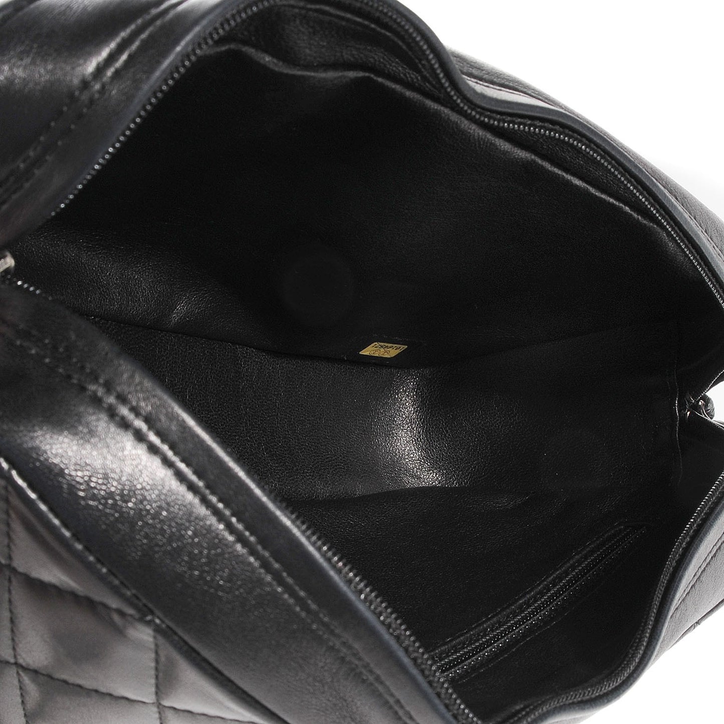 Lambskin Quilted Timeless Camera Case Black