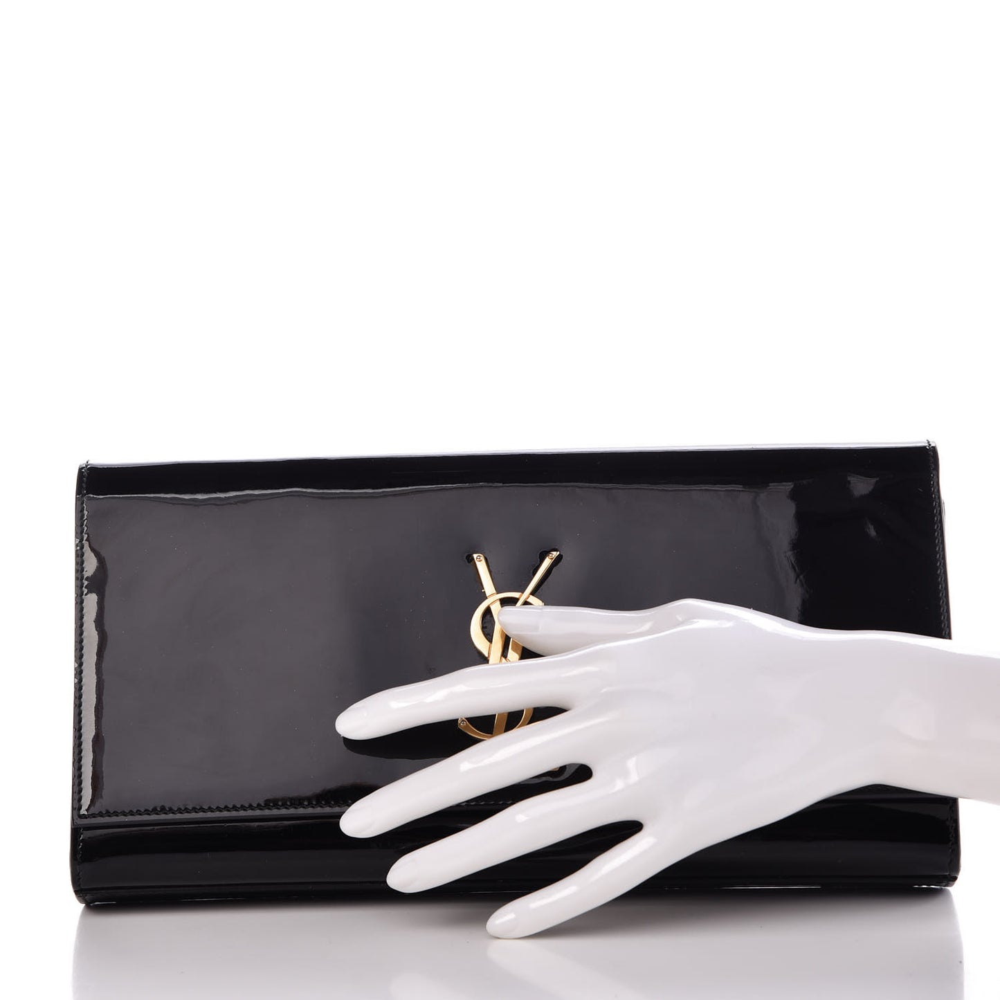 Patent Classic Monogram Cassandre Clutch Black