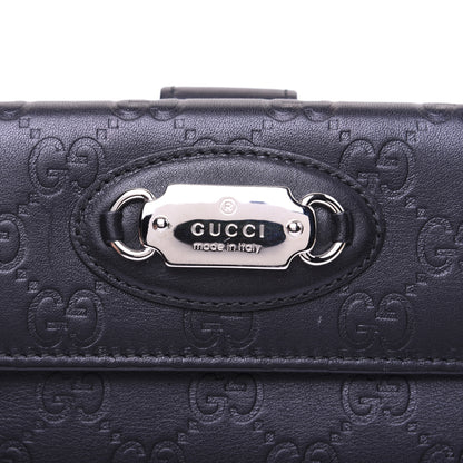 Gucci Guccissima Punch Continental Flap Wallet Black 9 of 17