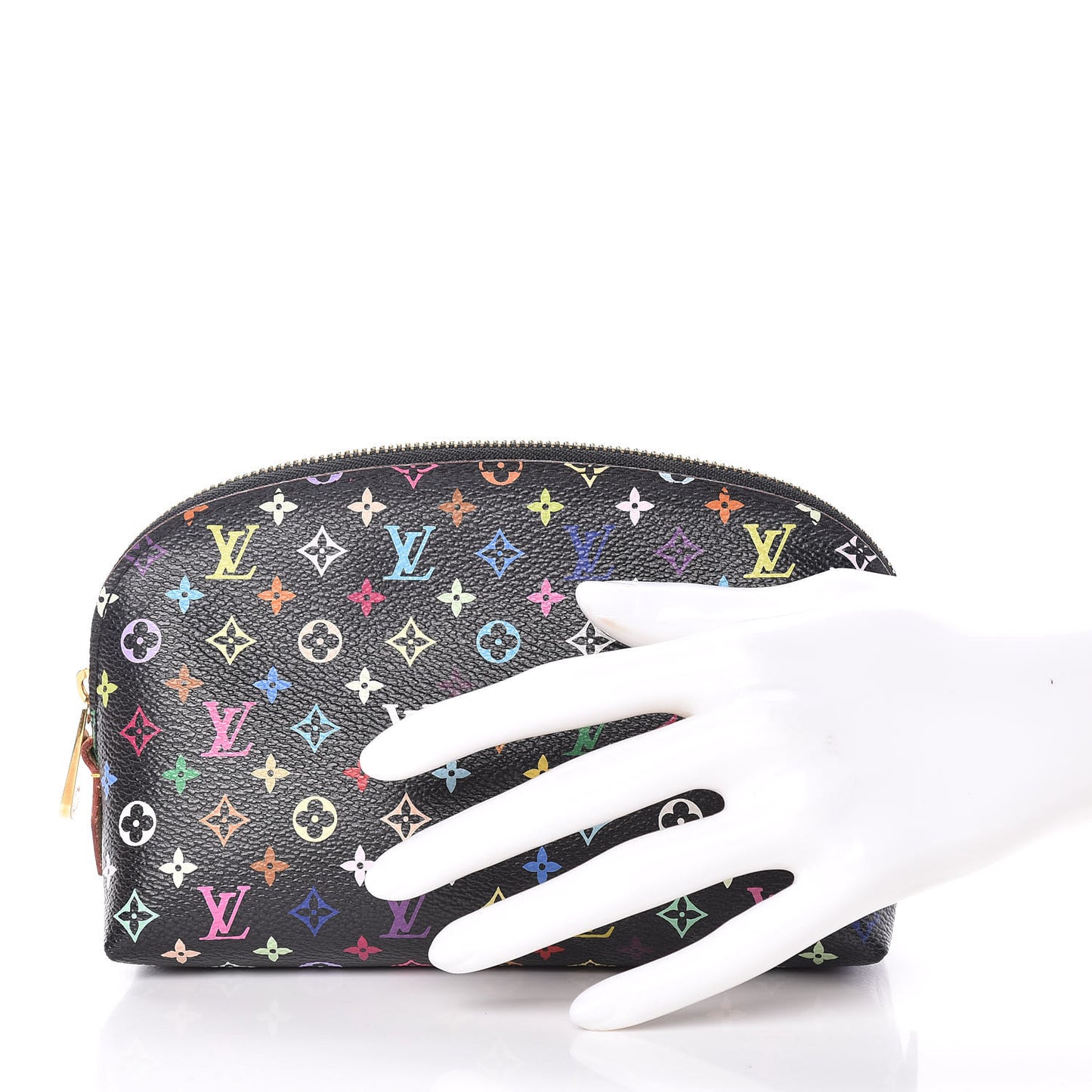 Monogram Multicolor Cosmetic Pouch Black Grenade