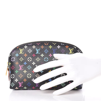 Louis Vuitton Monogram Multicolor Cosmetic Pouch Black Grenade 2 of 9