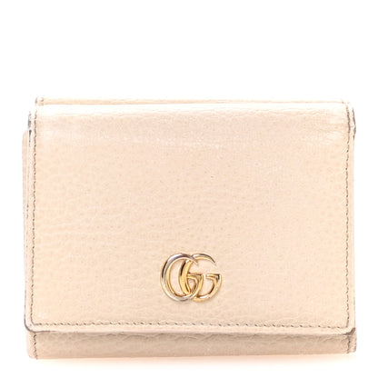 Gucci Dollar Calfskin GG Marmont Wallet Mystic White 1 of 9