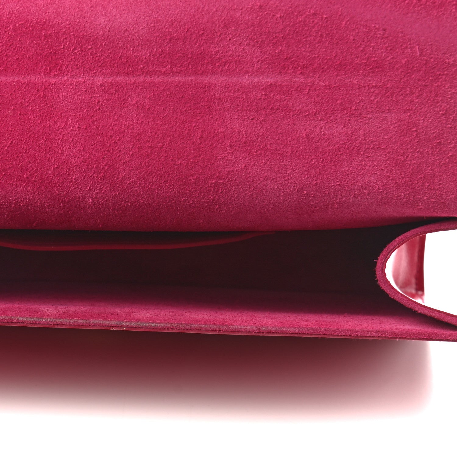 Saint Laurent Calfskin Classic Monogram Cassandre Clutch Lipstick Fuchsia 4 of 7
