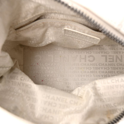 Chanel Caviar Square Stitched Bag White 4 of 10