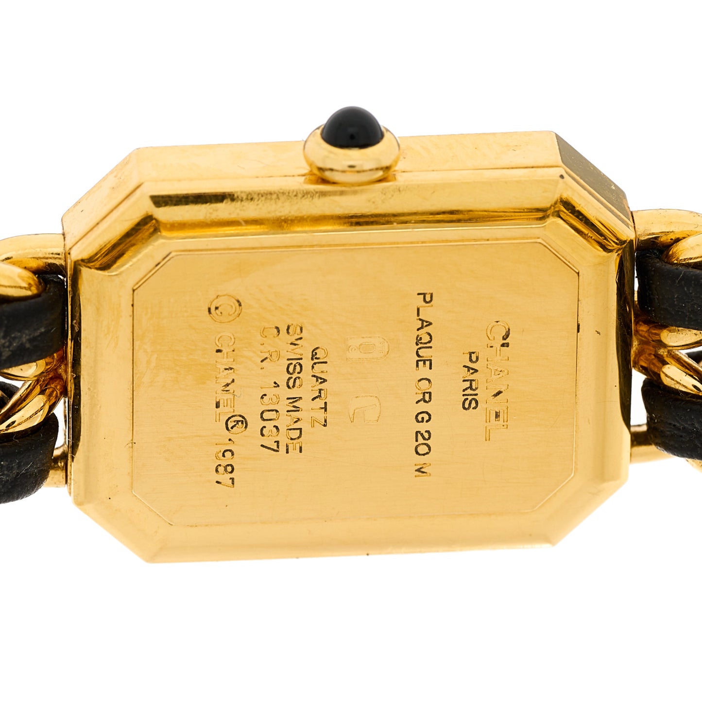 Stainless Steel Lambskin 20mm Chain Premiere Quartz Watch Gold M