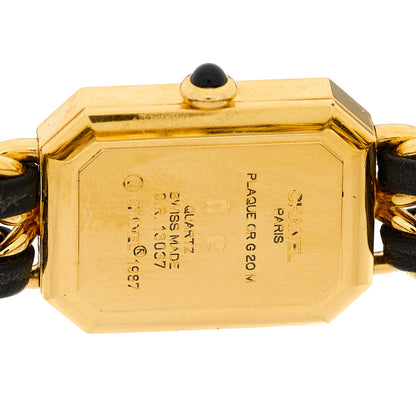 Chanel Stainless Steel Lambskin 20mm Chain Premiere Quartz Watch Gold M 4 of 4