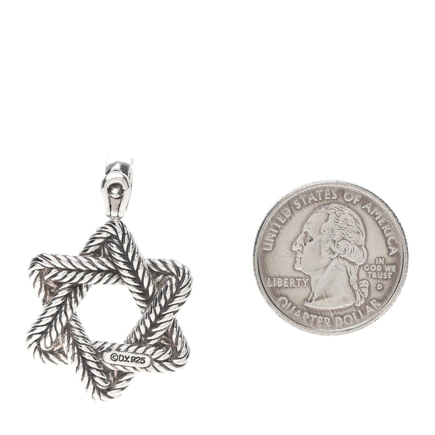 David Yurman Sterling Silver Star of David Pendant 2 of 2