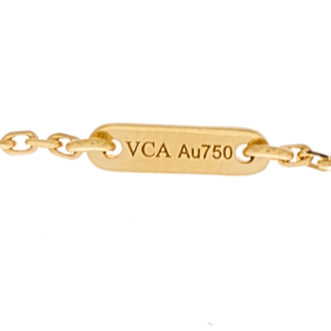 18K Yellow Gold Mother of Pearl Sweet Alhambra Bracelet