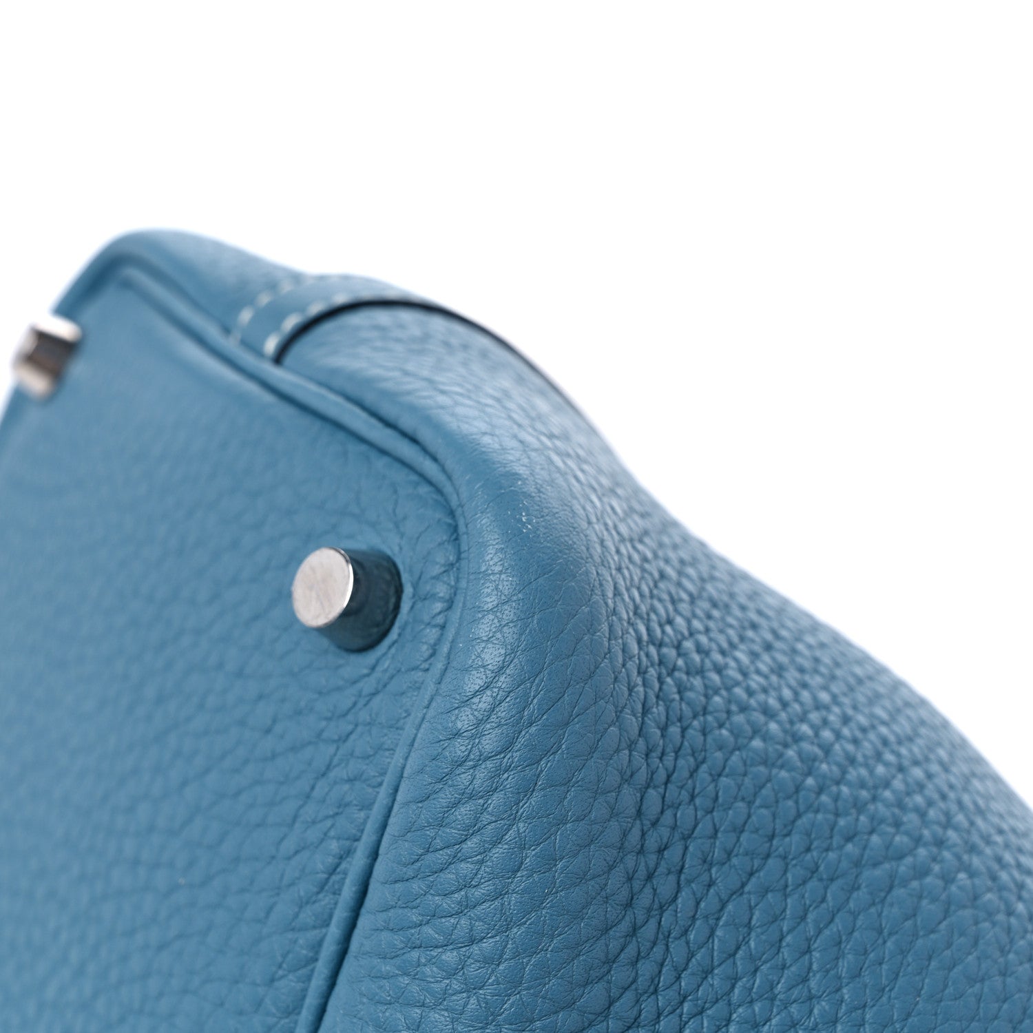 Hermes Taurillon Clemence Picotin Lock 18 PM Blue Jean 8 of 12