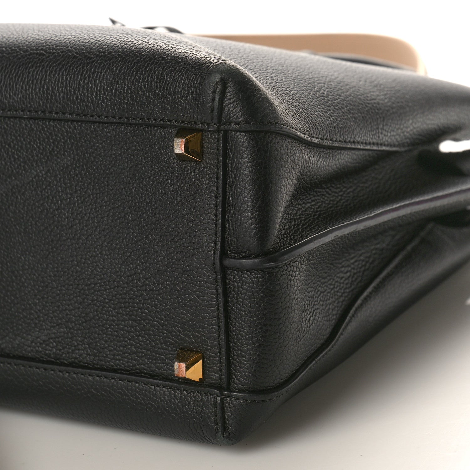 MCM Grained Calfskin Large Milla Tote Black 9 of 16