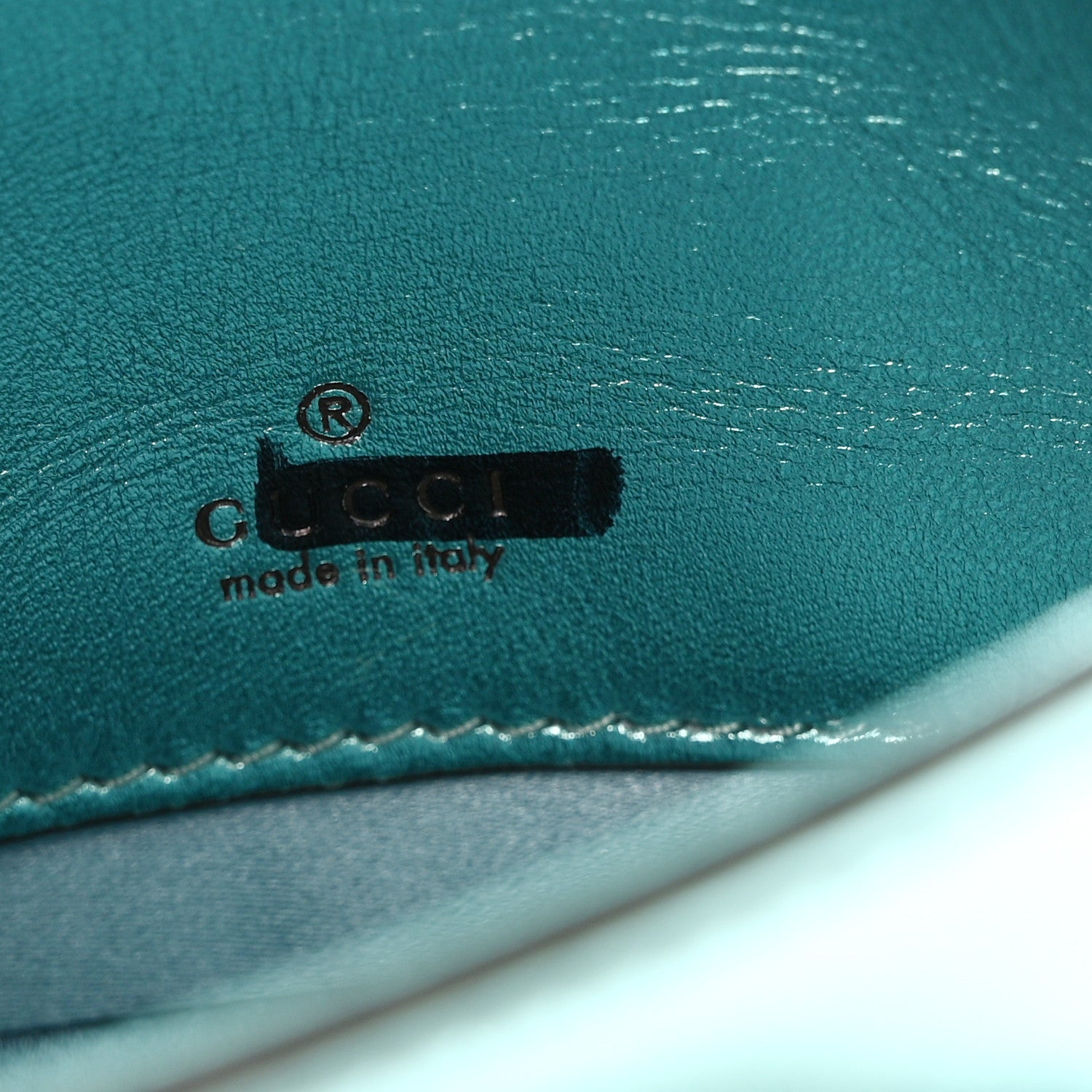 Gucci Metallic Calfskin Super Mini Horsebit 1955 Shoulder Bag Light Blue 6 of 10