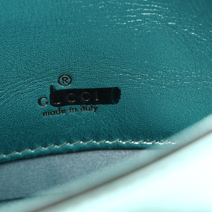 Gucci Metallic Calfskin Super Mini Horsebit 1955 Shoulder Bag Light Blue 6 of 10