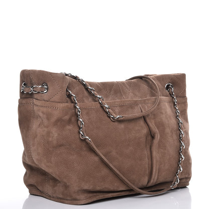 Chanel Ultra Soft Suede Calfskin Natural Beauty Tote Brown 3 of 9