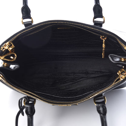 Prada Saffiano Small Galleria Double Zip Tote Black 5 of 9