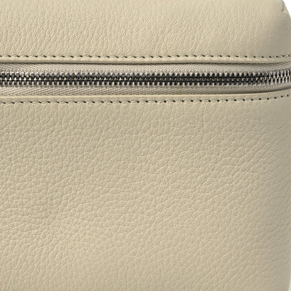 Loro Piana Grained Calfskin L19 Extra Pocket Pouch Whisper White 7 of 10