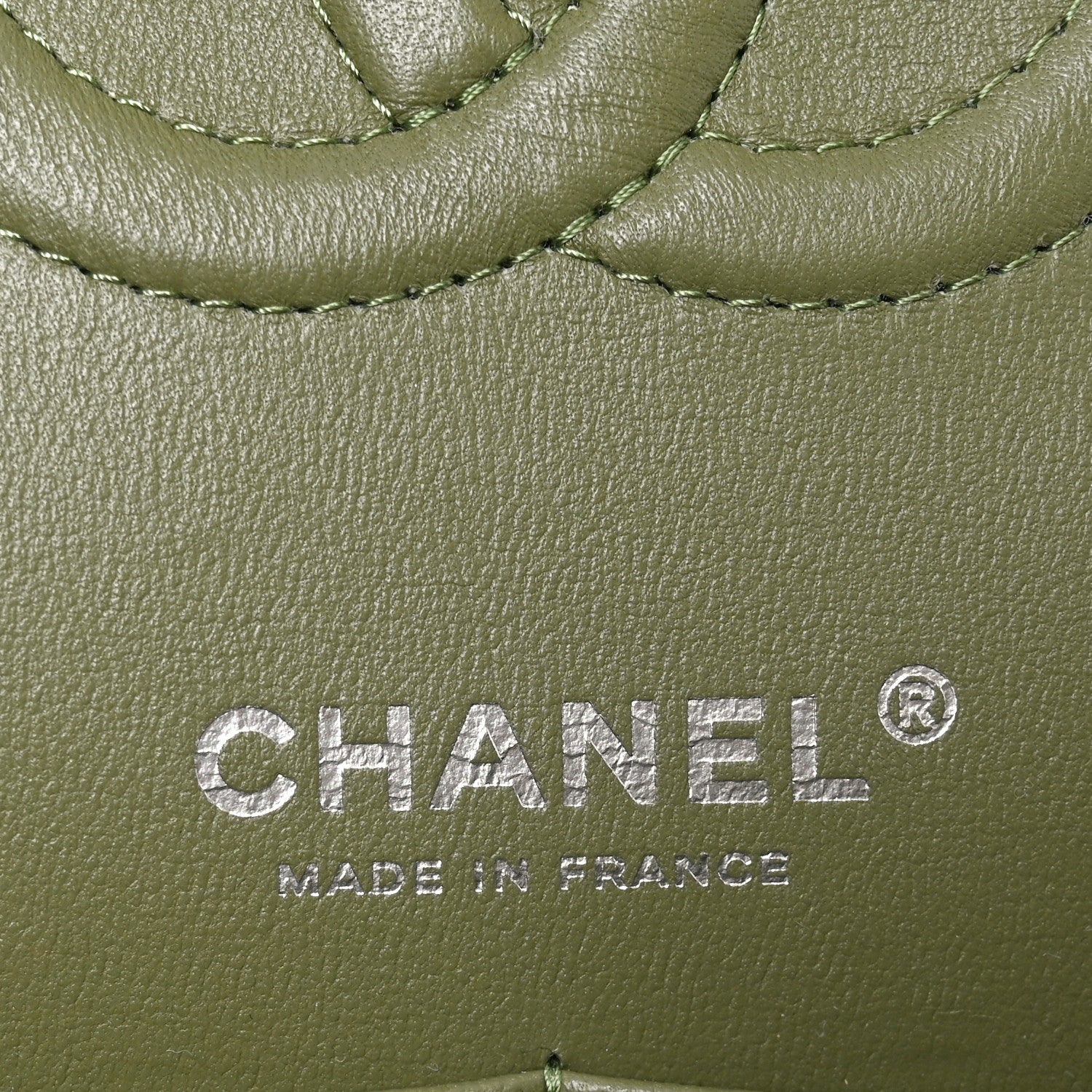 Chanel Lambskin Quilted Medium Double Flap Green 6 of 10