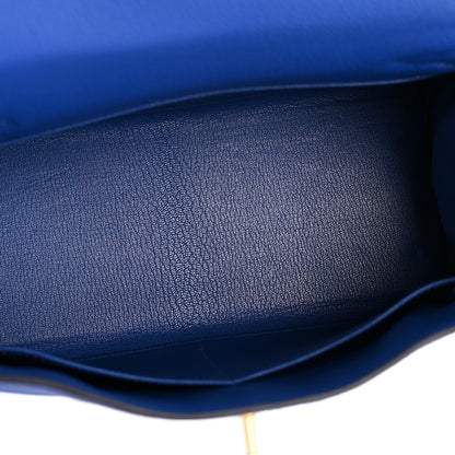 Hermes Togo Kelly Retourne 28 Bleu Royal 5 of 12