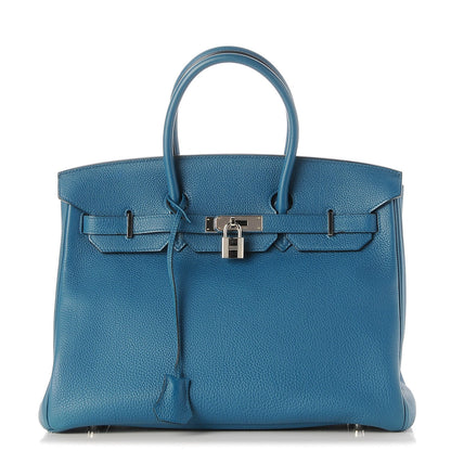 Hermes Togo Birkin 35 Bleu de Galice 1 of 33