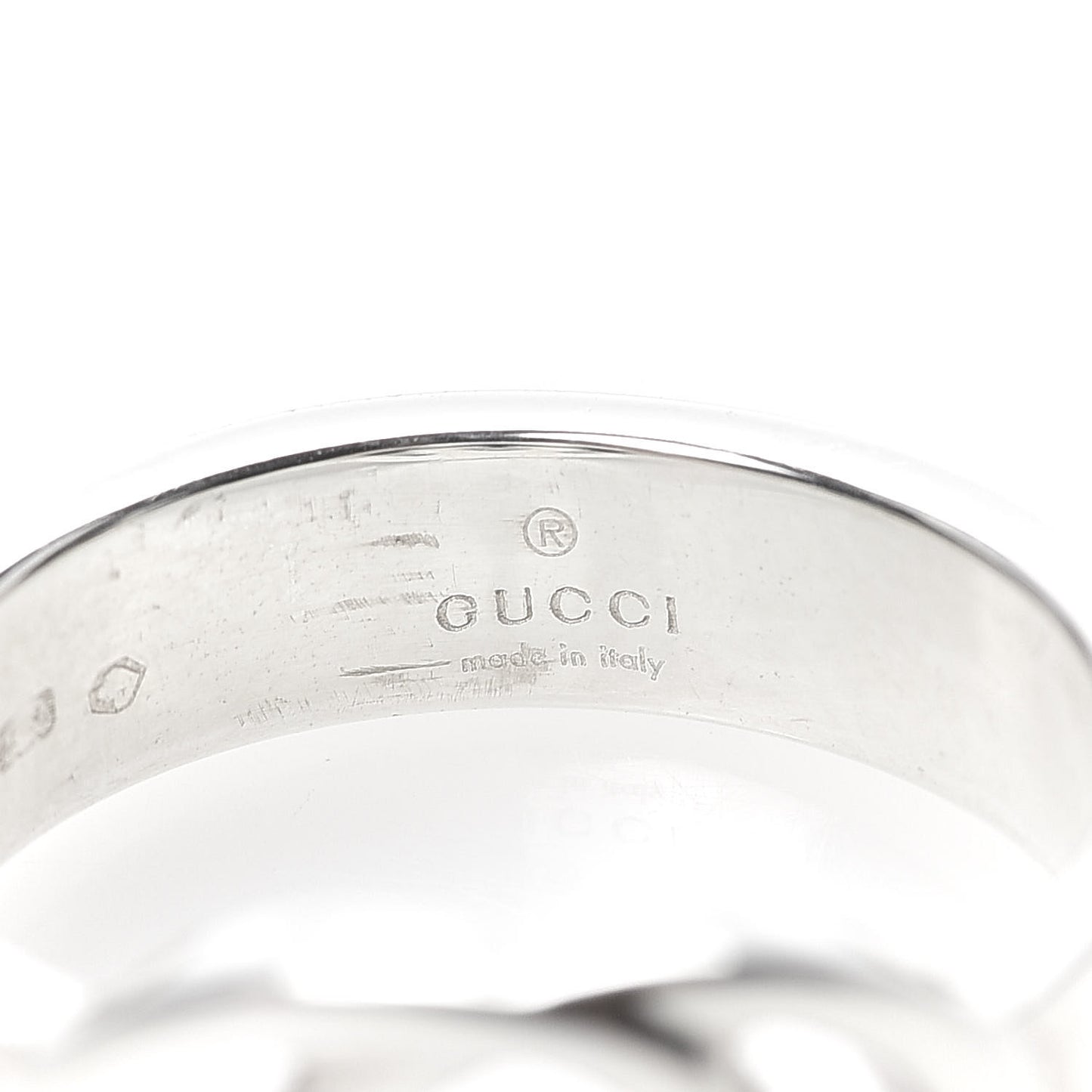 Sterling Silver Interlocking G Ring 54 6.75