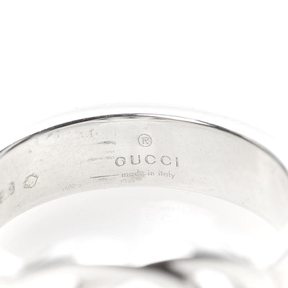 Gucci Sterling Silver Interlocking G Ring 54 6.75 4 of 7
