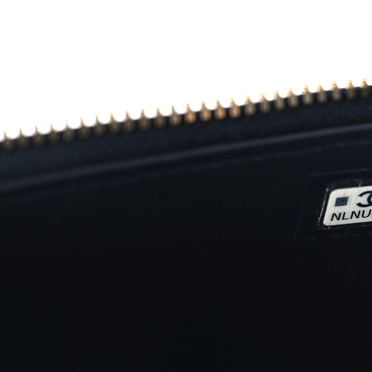 Denim Quilted Vanity Case With Chain Dark Blue
