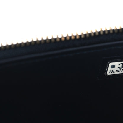 Chanel Denim Quilted Vanity Case With Chain Dark Blue 7 of 11