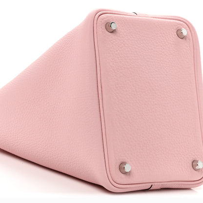 Hermes Taurillon Clemence Picotin Lock 18 PM Rose Sakura 9 of 11
