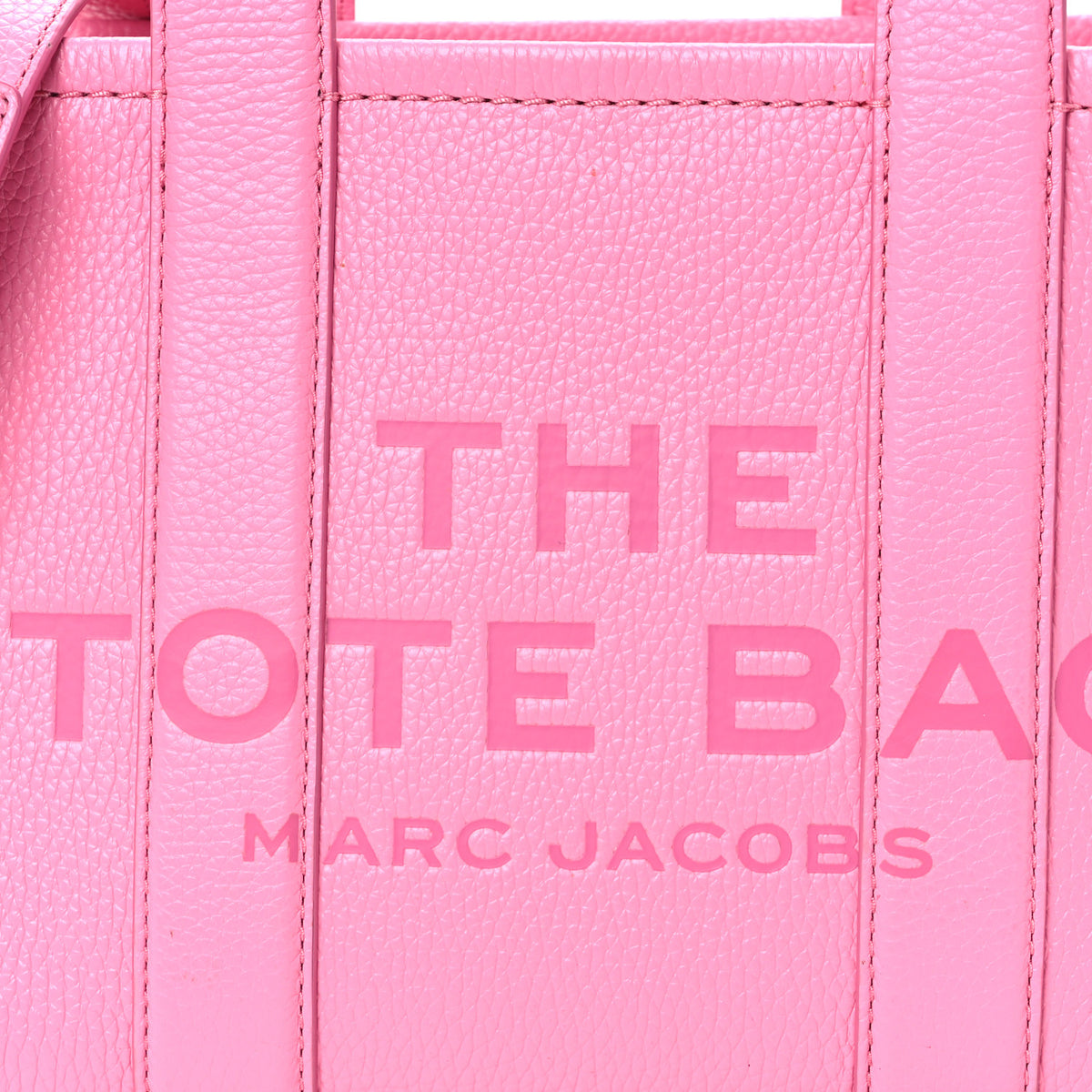 Marc Jacobs Grained Calfskin Small The Tote Bag Candy Pink 10 of 12