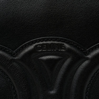 Celine Smooth Calfskin Small Cuir Triomphe Bucket Bag Black 6 of 10