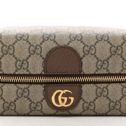 Gucci Soft GG Supreme Monogram Calfskin Medium Ophidia Cosmetic Case Beige Ebony New Acero 5 of 10