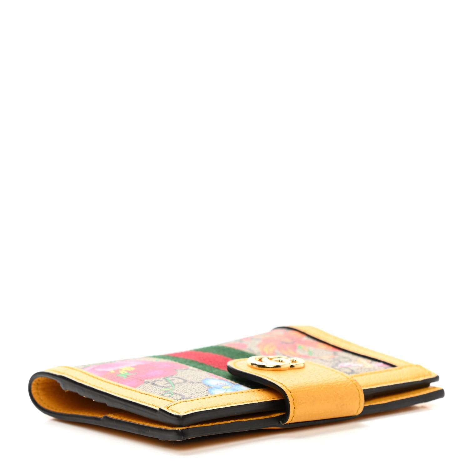 Gucci GG Supreme Monogram Flora Web Ophidia Passport Case Beige Multicolor Crop 4 of 9