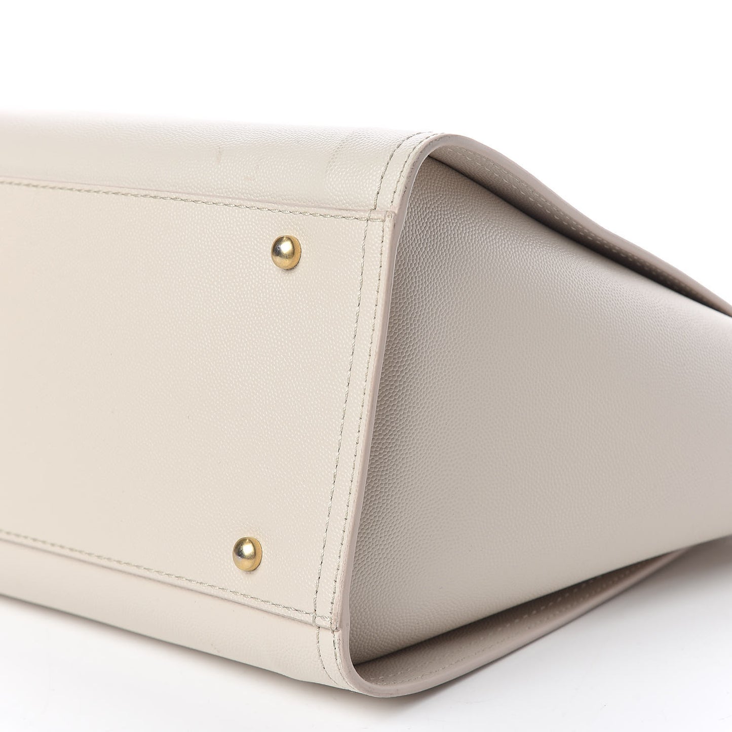 Caviar Small Studded Deauville Tote Ivory