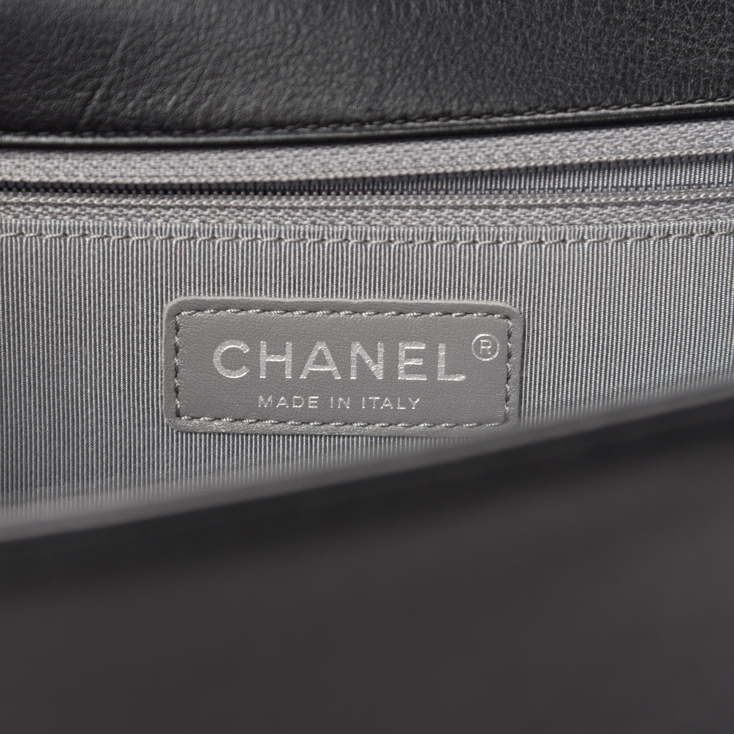 Chanel Calfskin Chevron Quilted New Medium Boy Flap Black 9 of 12